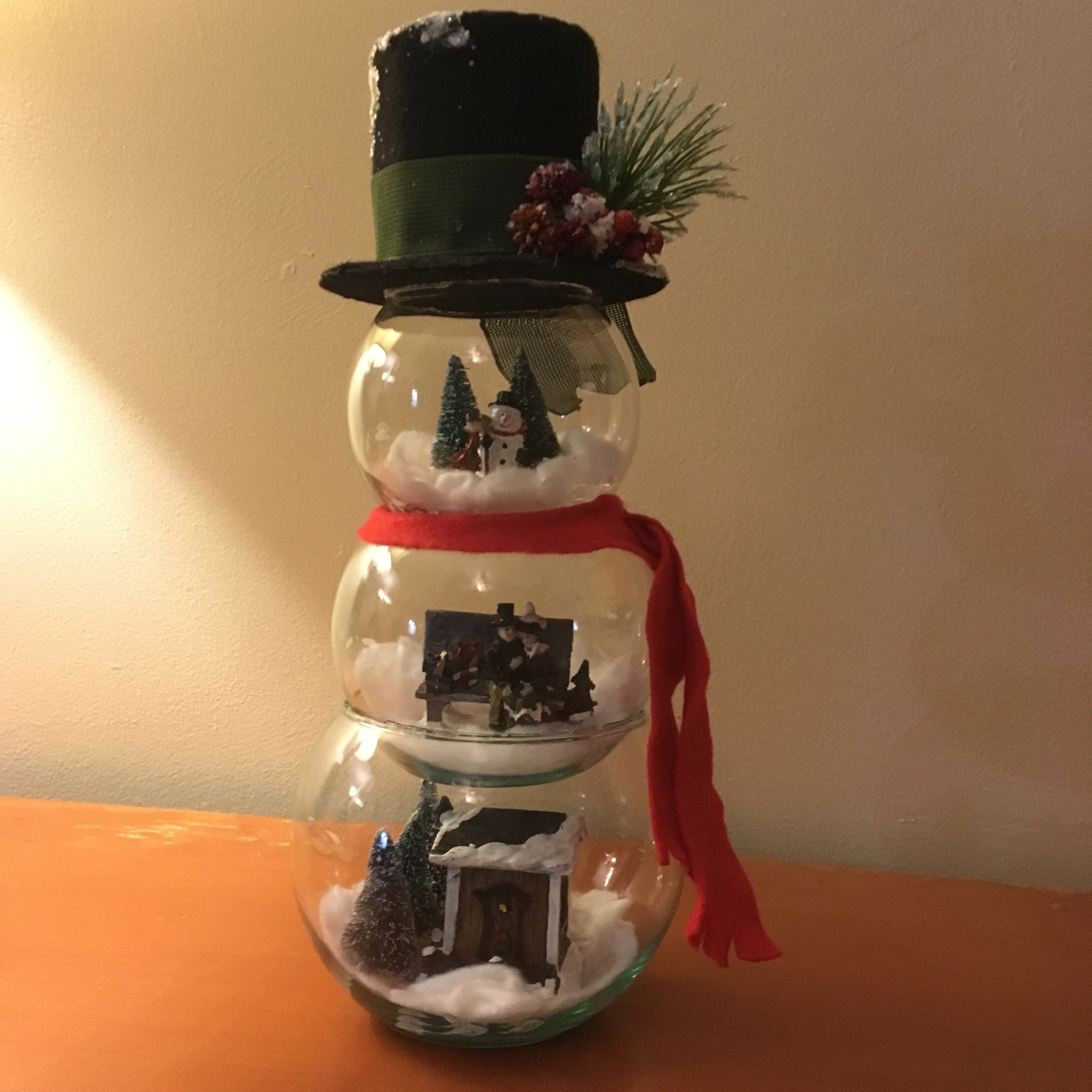 Glass Scenery Snowman - Welcome to Natural Grace!